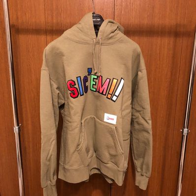 Supreme / WTAPS Sic'em! Hooded Sweatshirt "Olive Drab"