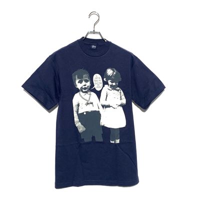 STUSSY KIDS PHOTO PRINT TEE Navy