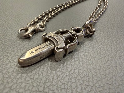 Chrome Hearts Double Dogger Pendant "Silver"