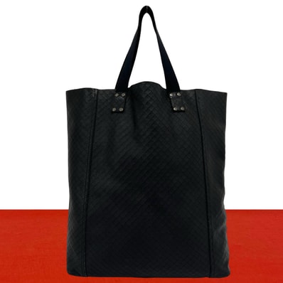BOTTEGA VENETA ボッテガヴェネタ イントレチャート レザー トートバッグ ブラック
86863