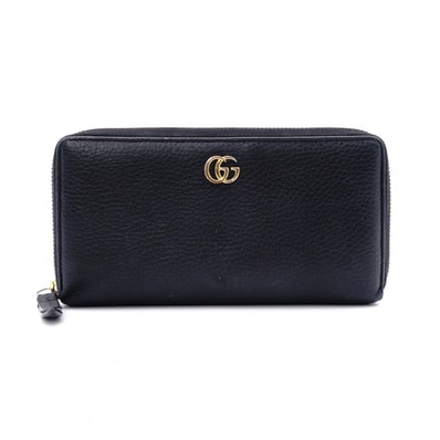 グッチラウンドファスナー GGマーモント長財布 レディース