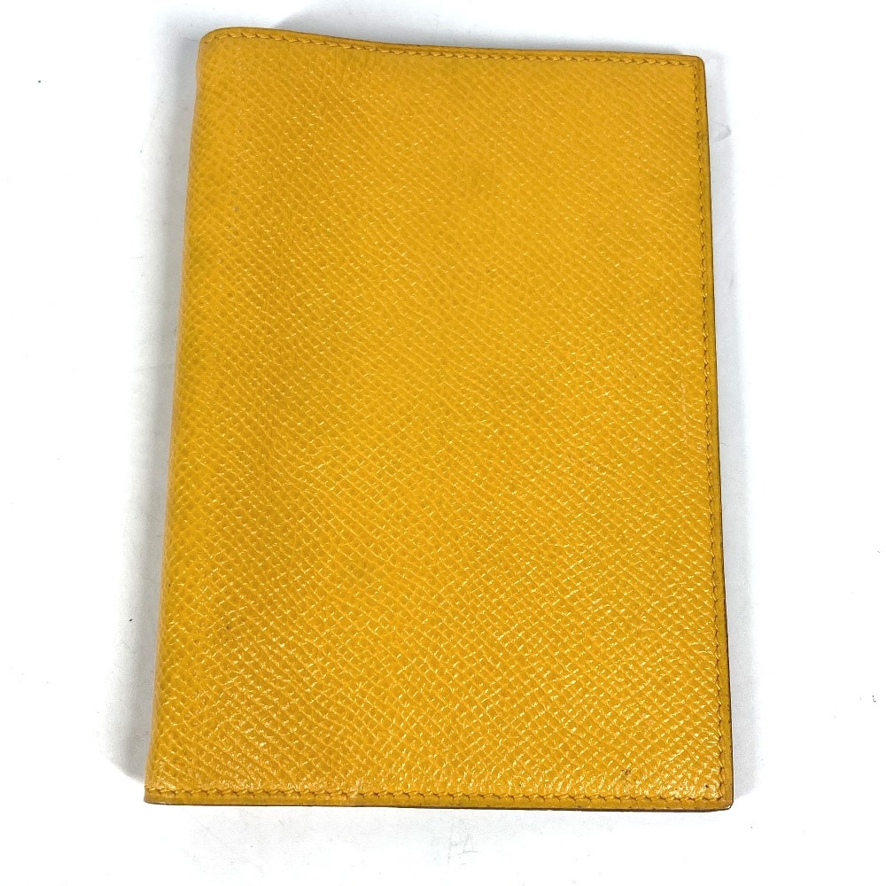 エルメス HERMES アジェンダPM システム手帳 ステーショナリー 手帳カバー レザー X〇刻 イエロー
