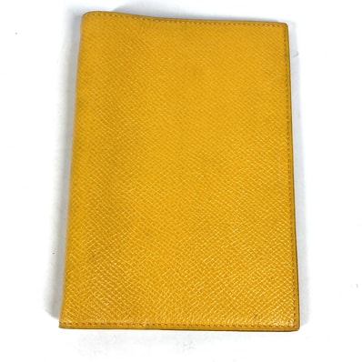 エルメス HERMES アジェンダPM システム手帳 ステーショナリー 手帳カバー レザー X〇刻 イエロー