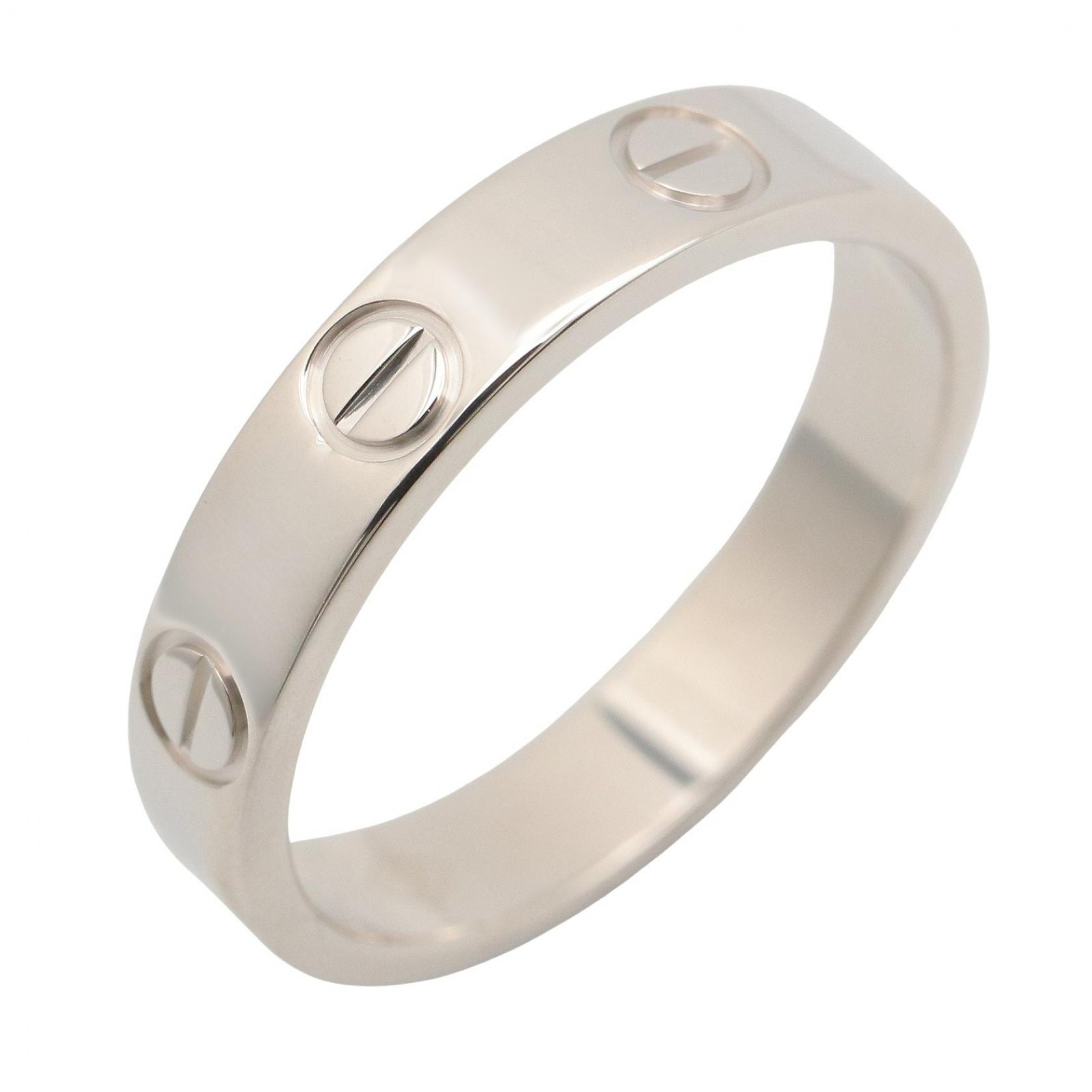 カルティエ CARTIER ミニラブリング リング・指輪 ジュエリー K18WG(ホワイトゴールド) メンズ レディース シルバー系 B4085100 【中古】