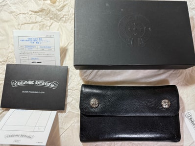 Chrome Hearts Wave Wallet Leather "Black"