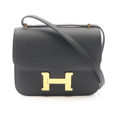 エルメス HERMES コンスタンス3 ミニ ショルダーバッグ バッグ レザー カーフ(牛革) ヴォーエプソン ヴォーエプソン レディース ブラック系 083905CC 【中古】