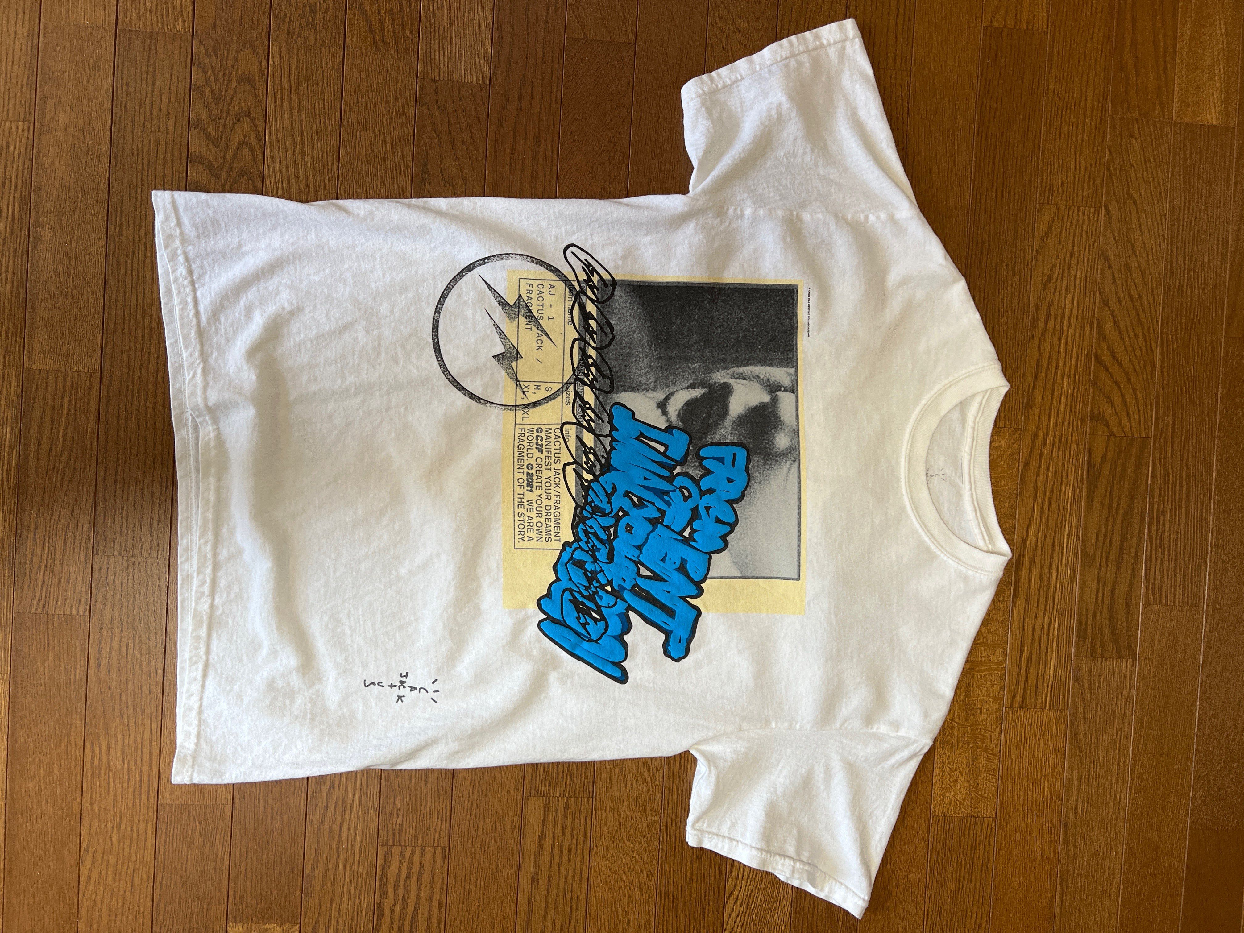 Travis Scott Cactus Jack For Fragment Manifest Tee "White"