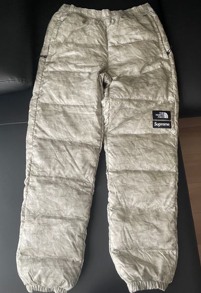 Supreme x The North Face Paper Print Nuptse Pant "White"