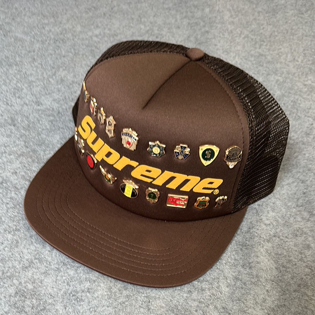 Supreme Pins Mesh Back 5-Panel "Brown"