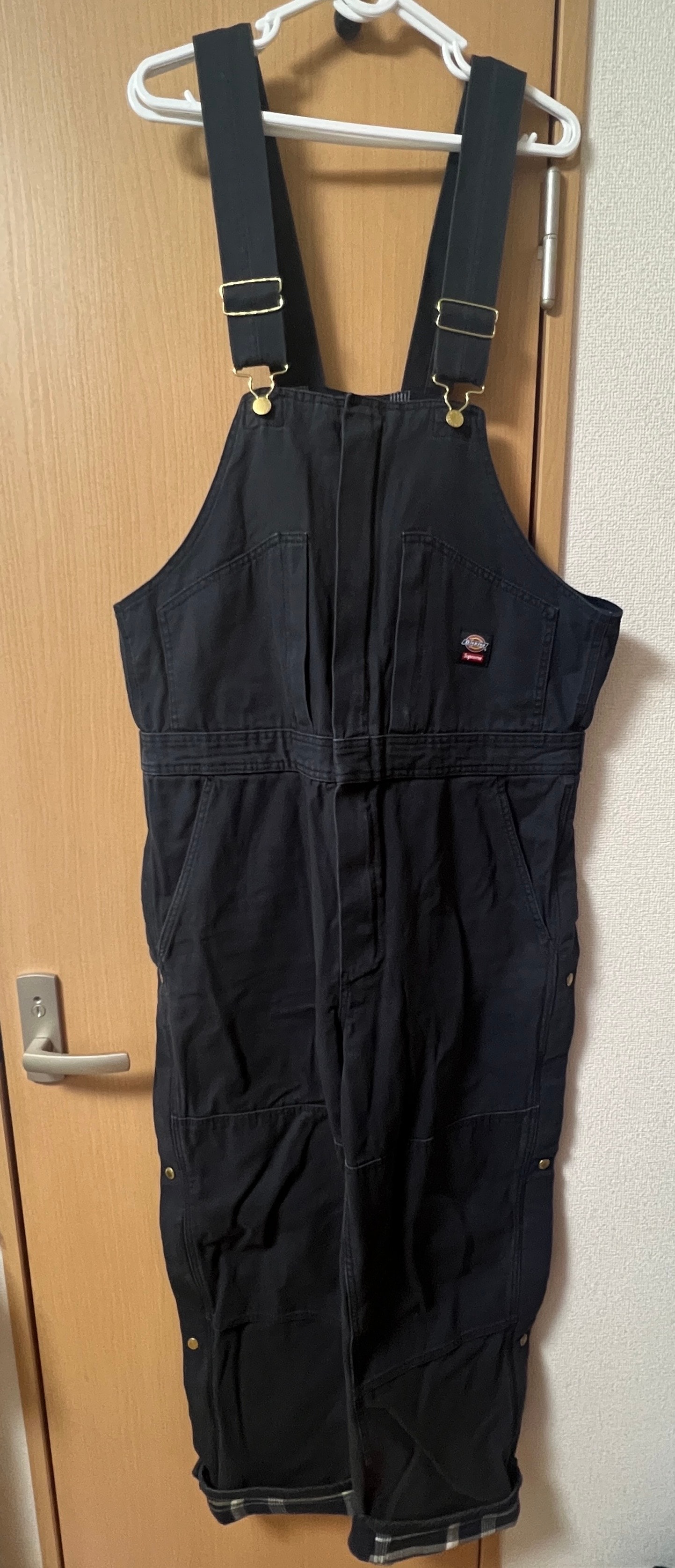 Supreme x Dickies Flannel Lined Overall "Black"