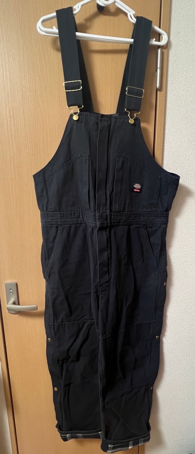 Supreme x Dickies Flannel Lined Overall "Black"