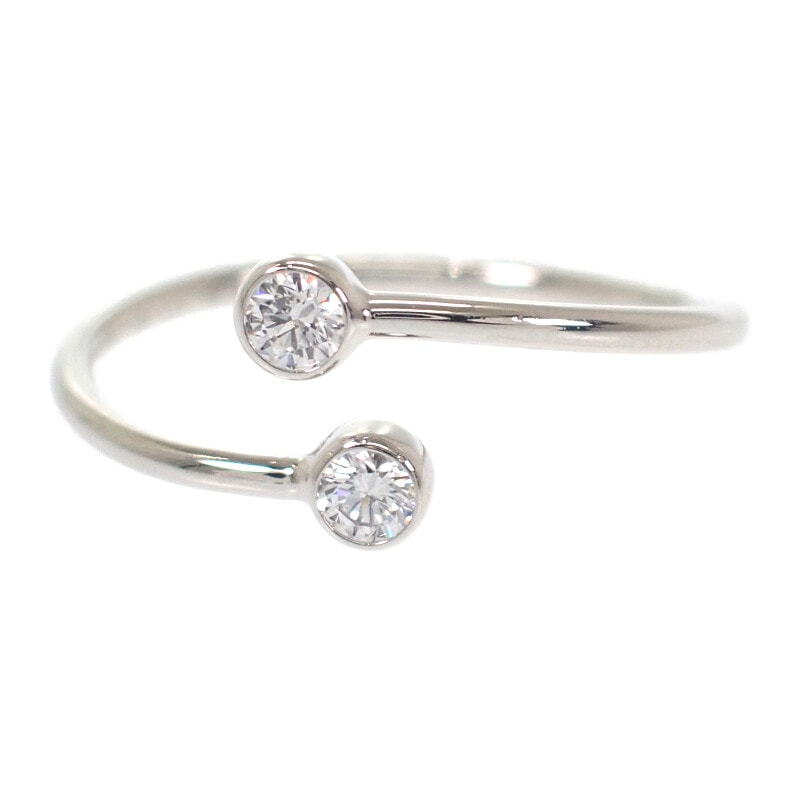 ティファニー TIFFANY&Co. フープダイヤ 2P 10号 60408688 リング Pt950プラチナ ダイヤモンド レディース【中古】【Aランク】