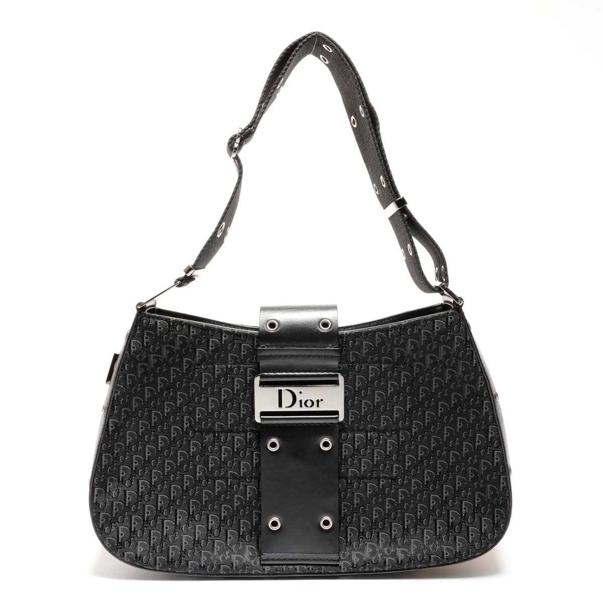 ディオール Dior キャンバス ストリートシック トロッター ショルダーバッグ【中古】