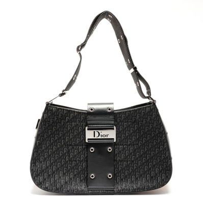 ディオール Dior キャンバス ストリートシック トロッター ショルダーバッグ【中古】