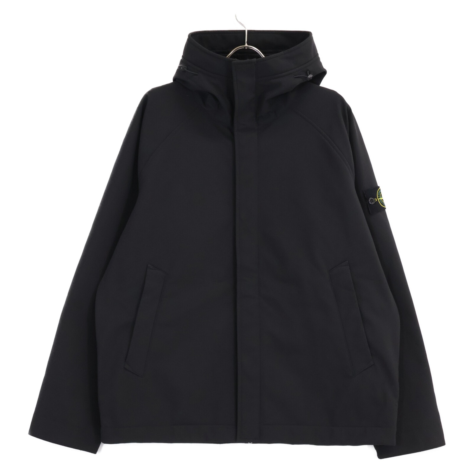 ストーンアイランド K2S15Q100010S0B22 ブラック SOFT SHELL-R フーデッド ジャケット L