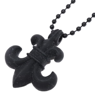 Chrome Hearts Rubber BS Flare Silicone Necklace "Black"