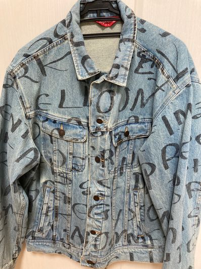 Supreme Black Ark Denim Trucker Jacket "Blue"