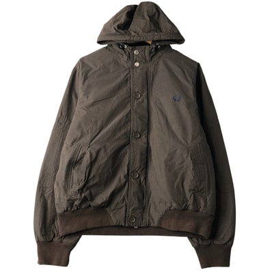 古着 フレッドペリー FRED PERRY 中綿パーカー パファージャケット イタリア製 メンズXL相当/eaa459019