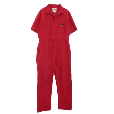Dickies ディッキーズ ツナギ 90s 半袖 ツナギ オールインワン オーバーオール レッド レッド系 M【中古】