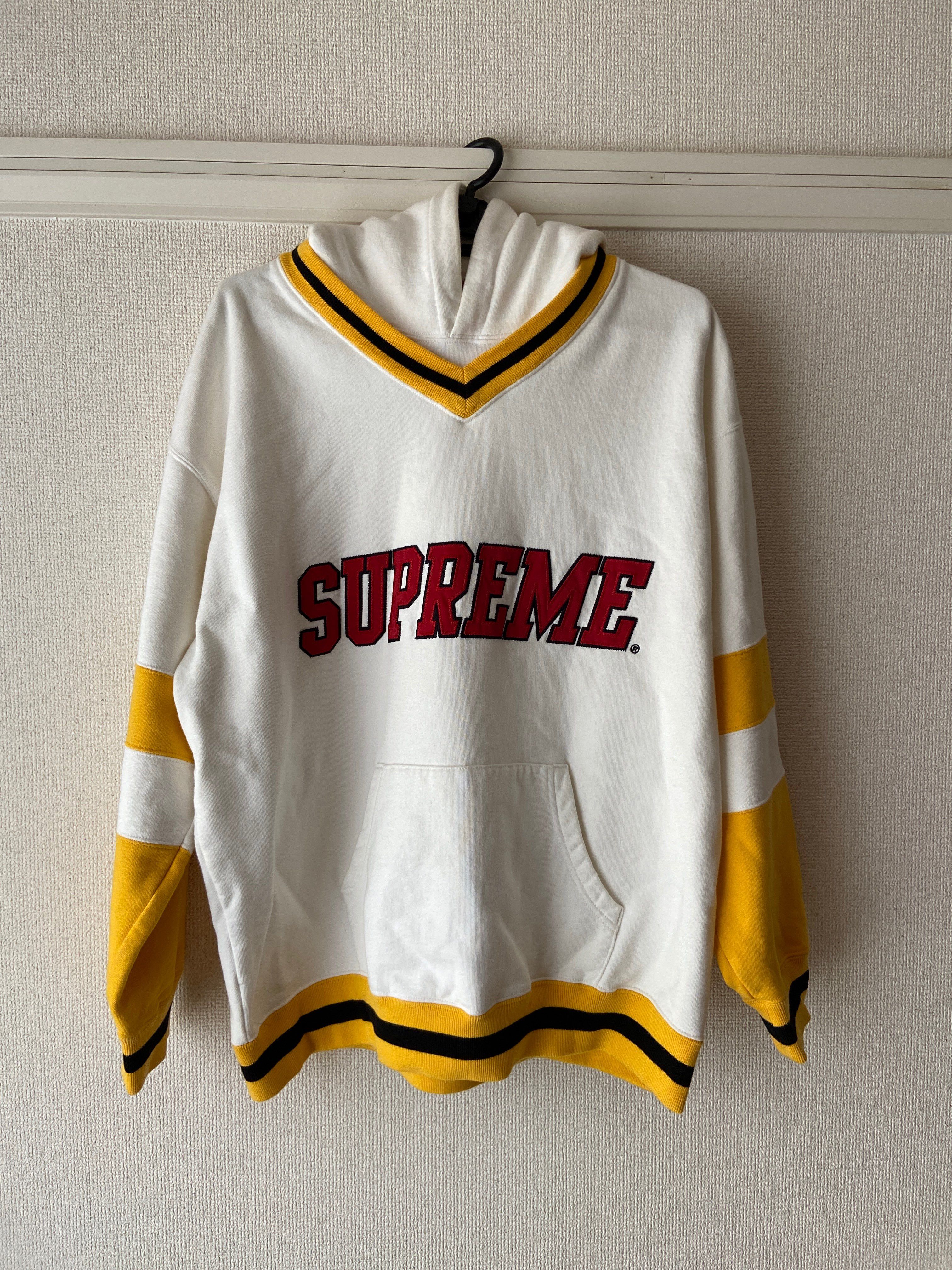 Supreme Hockey Hooded Sweatshirt "White"