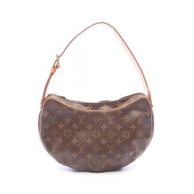 ルイ・ヴィトン LOUIS VUITTON クロワッサンMM モノグラム ショルダーバッグ バッグ PVCコーティングキャンバス レザー モノグラム レディース ブラウン系 M51512 【中古】