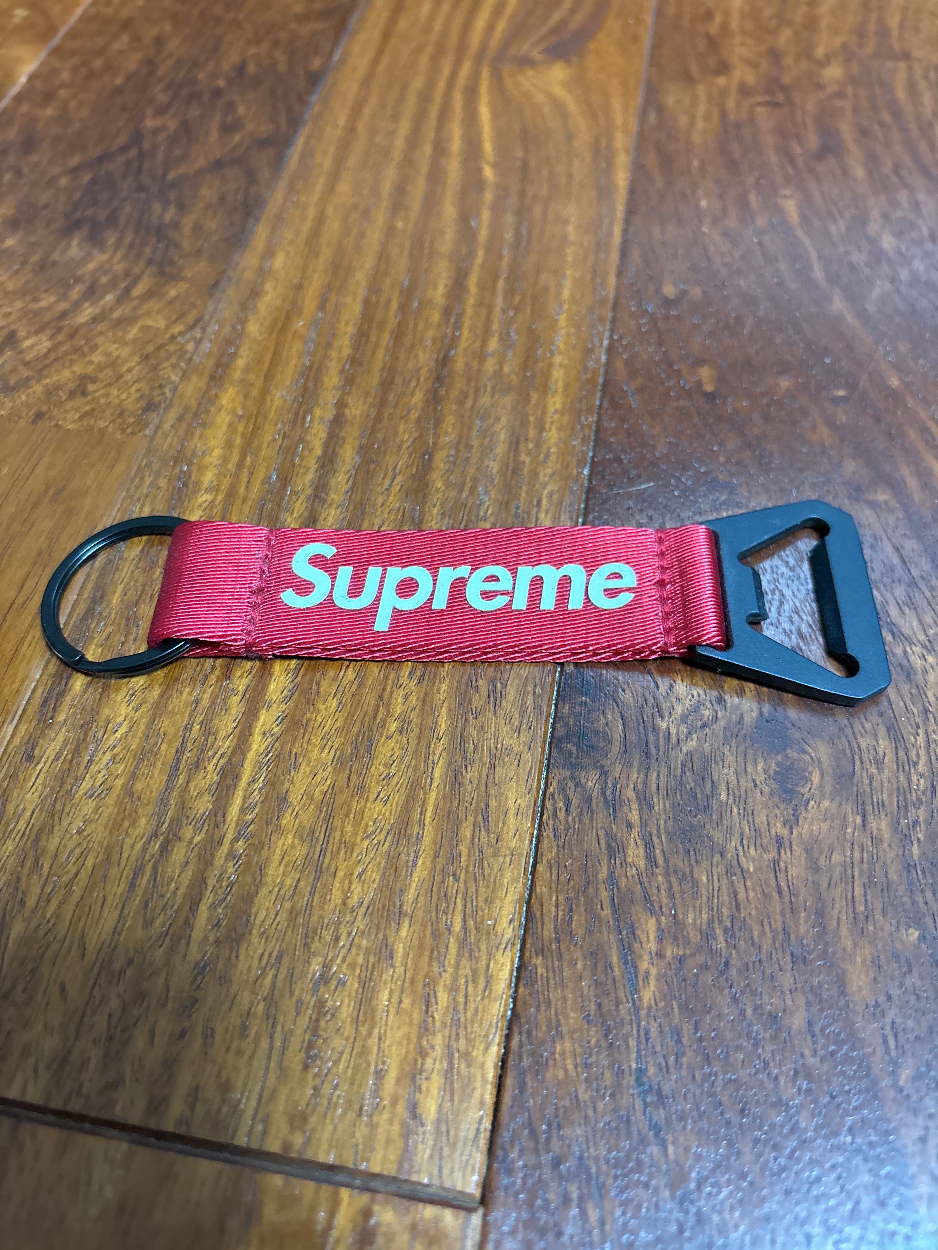 Supreme Bottle Opener Webbing Keychain 