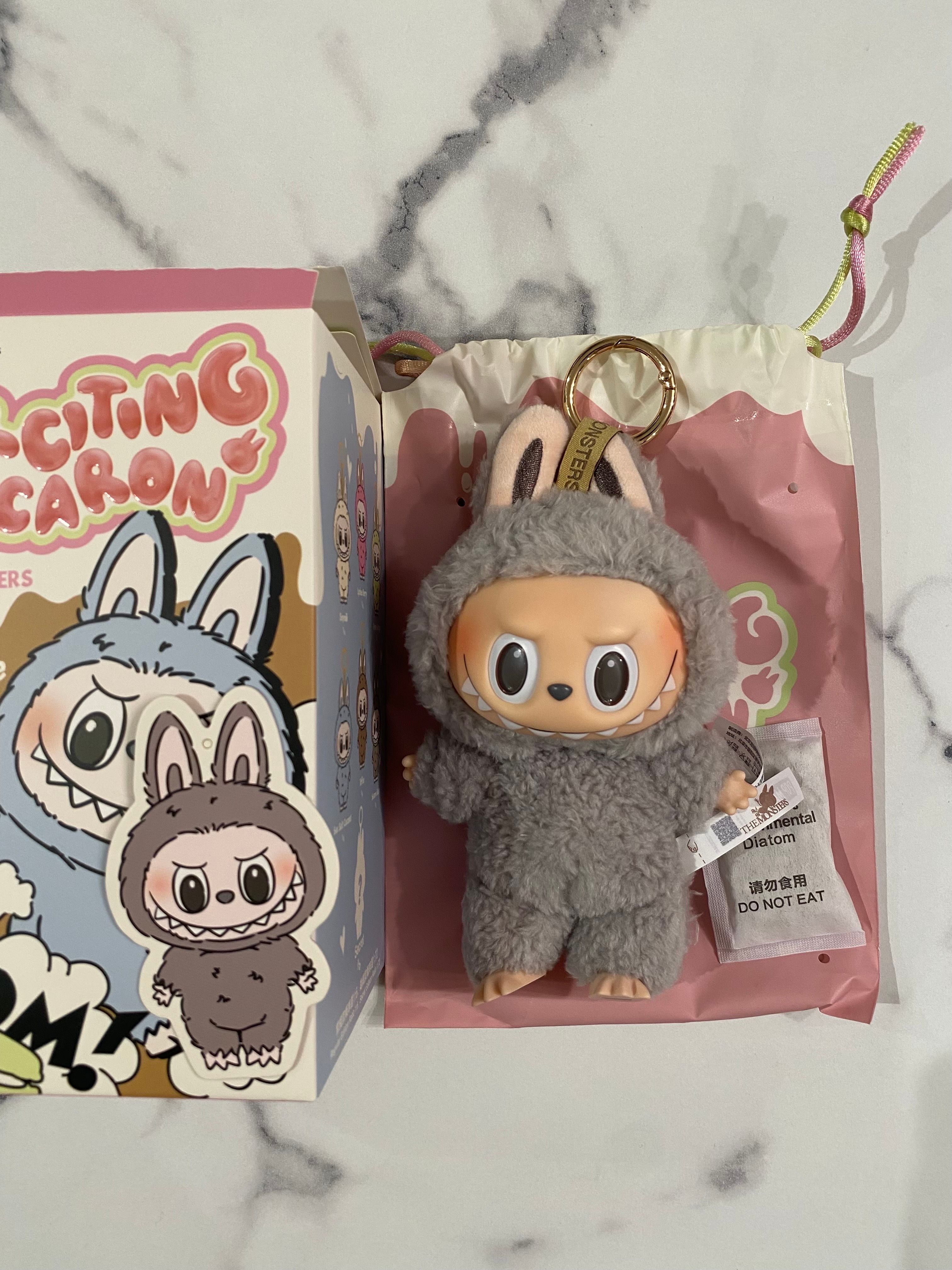 POP MART THE MONSTERS (LABUBU) Exciting Macaron Plush Series SESAME BEAN