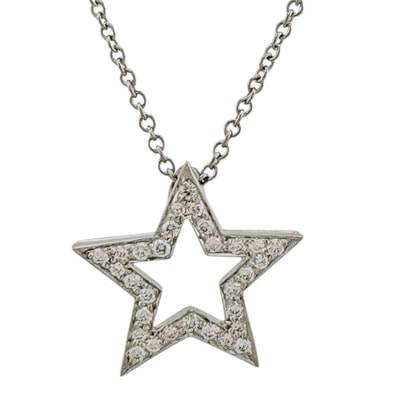 ティファニー ネックレス Pt950プラチナ ダイヤモンド レディース TIFFANY&Co. 中古