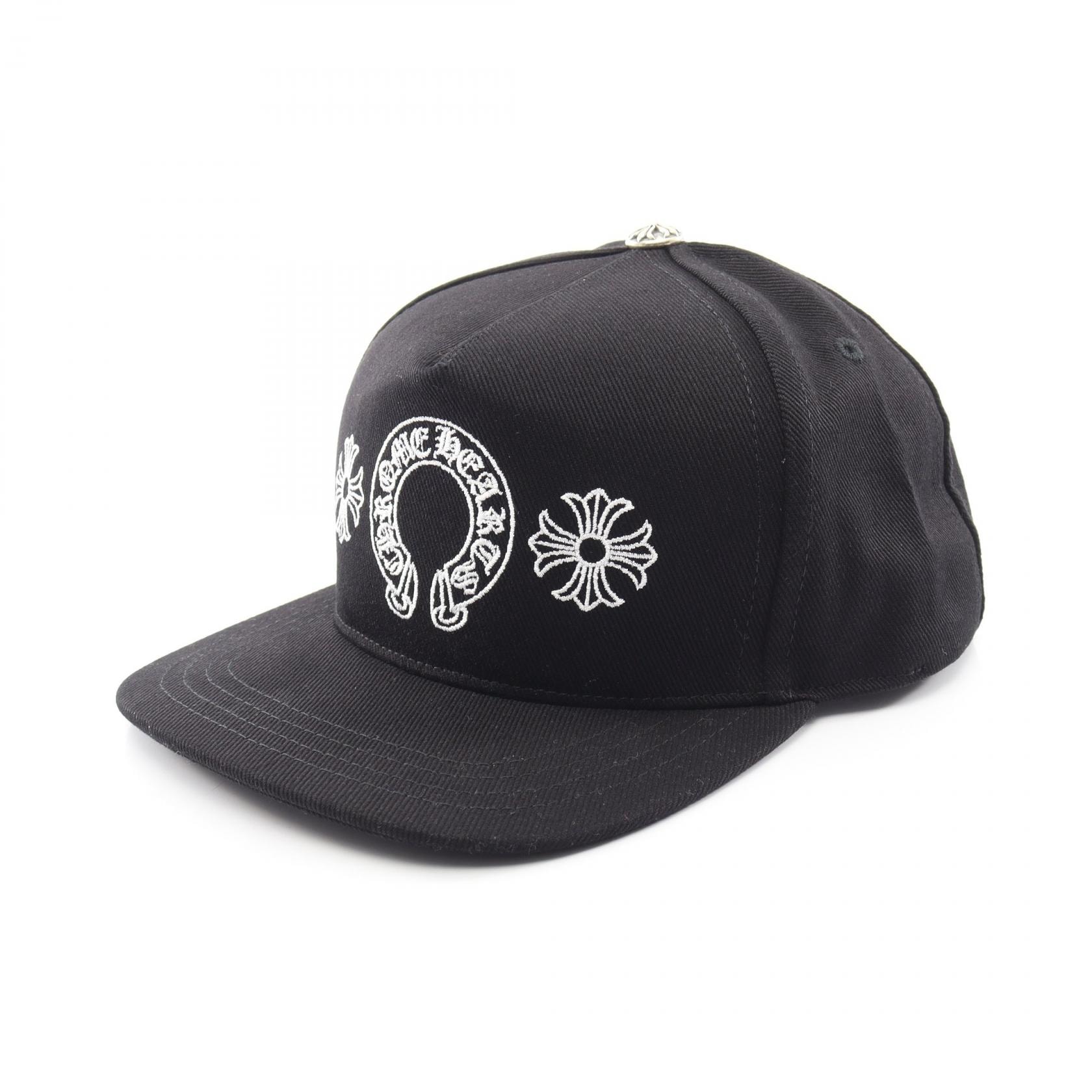 Chrome Hearts Baseball Cap Horseshoe & Cross "Black/White"