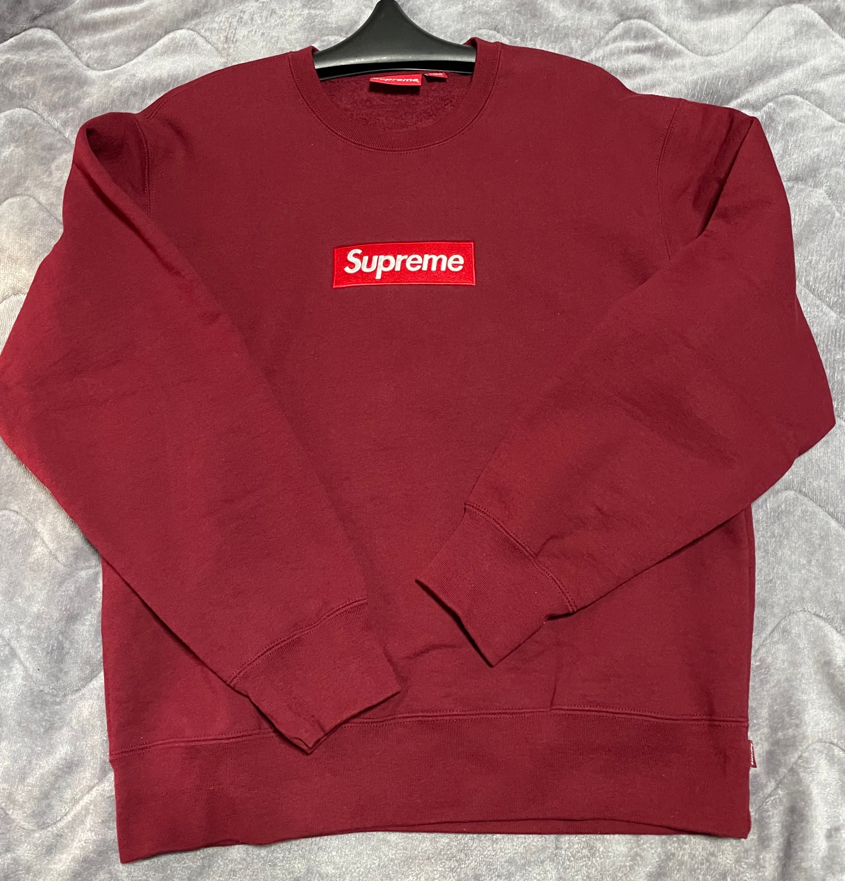 Supreme Box Logo Crewneck "Cardinal" (22FW)