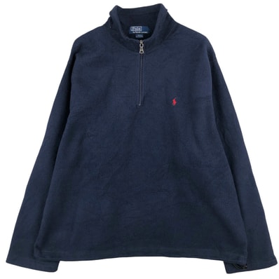 古着 ラルフローレン Ralph Lauren POLO by Ralph Lauren ハーフジップ フリースプルオーバー メンズXL相当/eaa611775