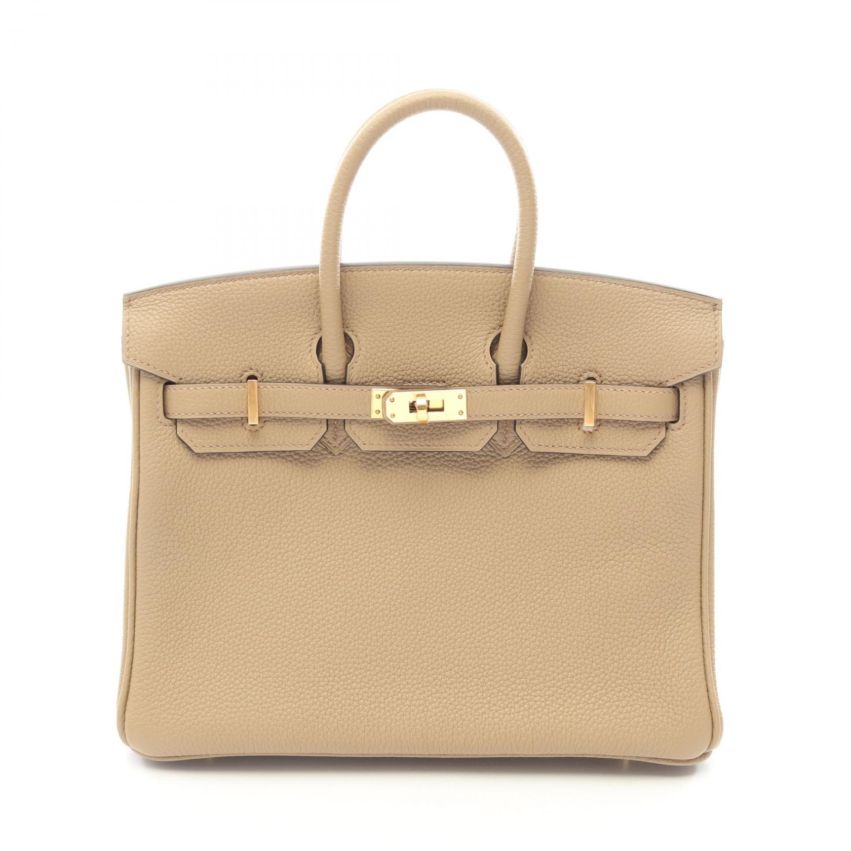 エルメス HERMES バーキン25 ベージュマルファ ハンドバッグ バッグ トゴ トゴ ベージュ B刻印(2023年製造) レディース ベージュ系 【中古】