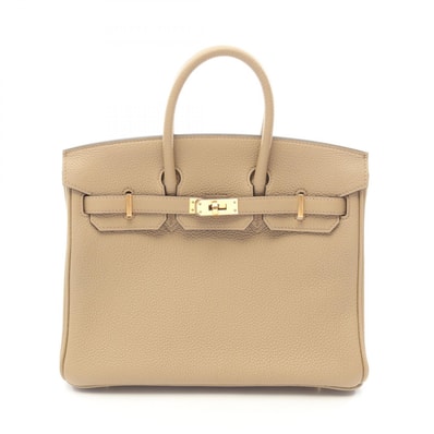 エルメス HERMES バーキン25 ベージュマルファ ハンドバッグ バッグ トゴ トゴ ベージュ B刻印(2023年製造) レディース ベージュ系 【中古】