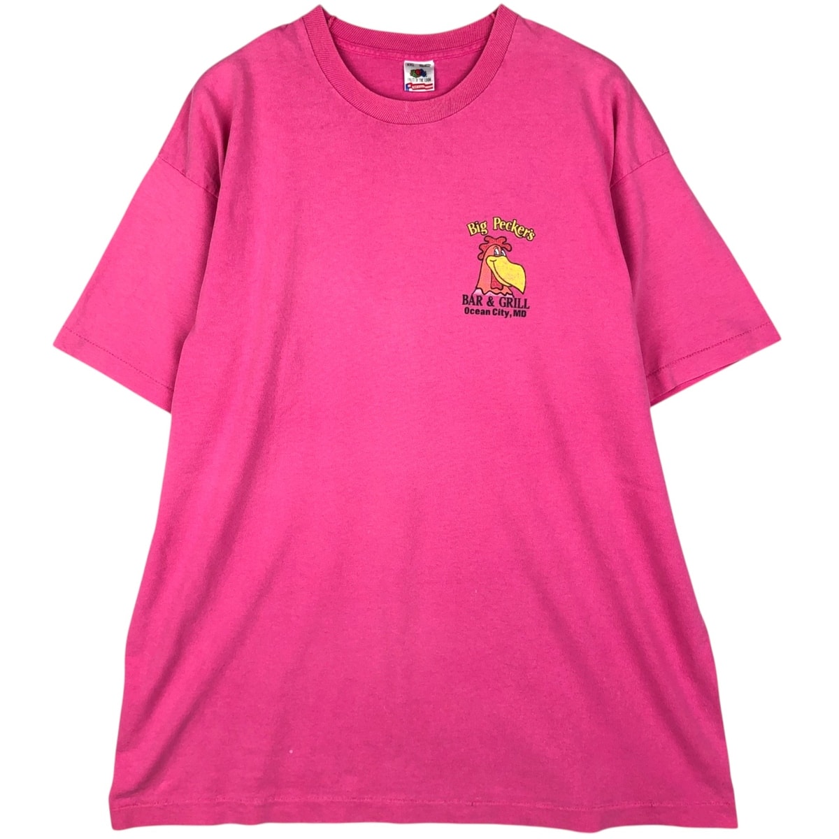 古着 80年代 フルーツオブザルーム FRUIT OF THE LOOM Big Pecker's アドバタイジングTシャツ USA製 メンズXXL相当 ヴィンテージ/eaa621822