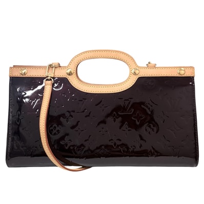 LOUIS VUITTON ルイヴィトン 2WAY ロクスバリードライブ ショルダーバッグ ハンドバッグ 肩掛け パープル かばん 鞄 M91995 モノグラムヴェルニ アマラント ゴールド金具 レディース【中古品】