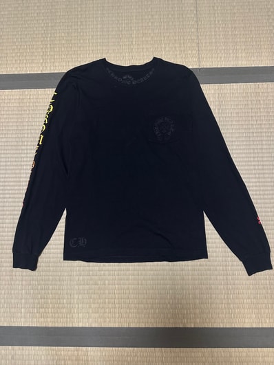 Chrome Hearts Back Horseshoe Gradient Sleeve L/S T-Shirt "Black"