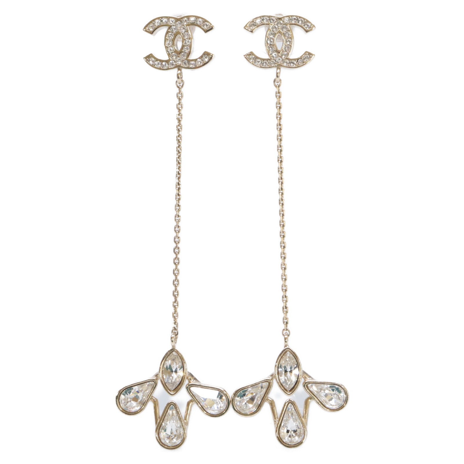 シャネル B19K ココマーク ビジュー チェーン アメリカン