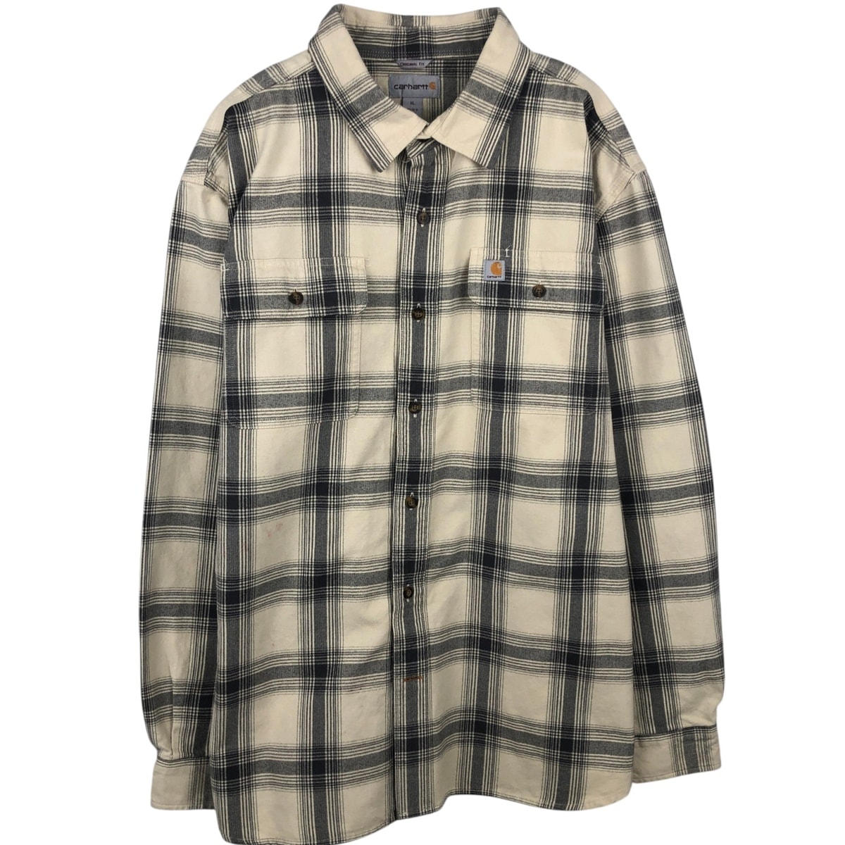 古着 カーハート Carhartt ORIGINAL FIT 長袖 フランネルチェックシャツ メンズXL相当/eaa647233