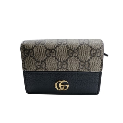 グッチ GUCCI 二つ折り財布 GGマーモント コンパクトウォレット 658610 ブラウン