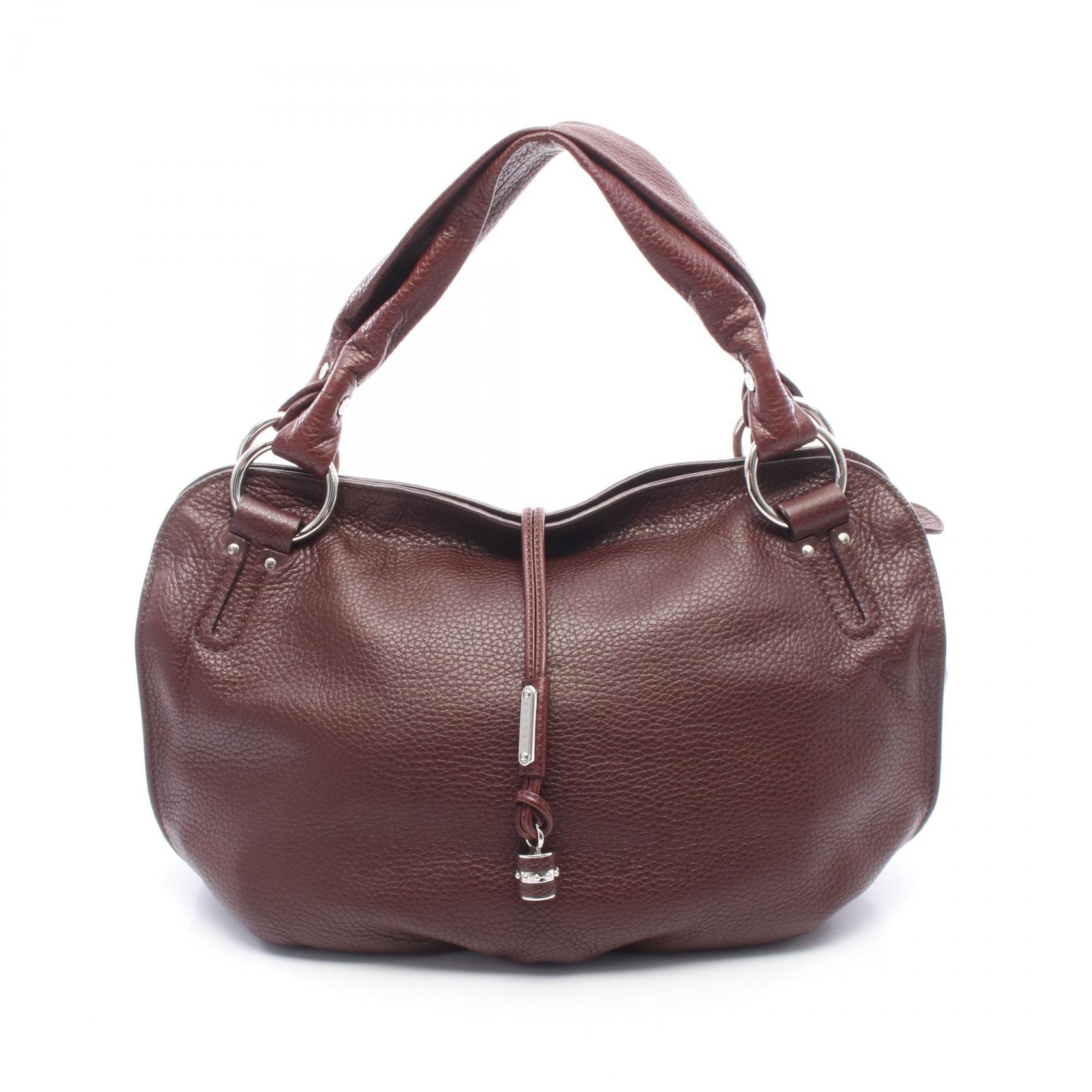 セリーヌ CELINE ビタースウィート ハンドバッグ バッグ レザー レディース ボルドー系 【中古】