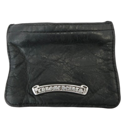 CHROME HEARTS クロムハーツ(原本無) バッグ ZPR CHNG 3×4 ジッパーチェンジパース コインケース レザー ミニウォレット ブラック系【中古】