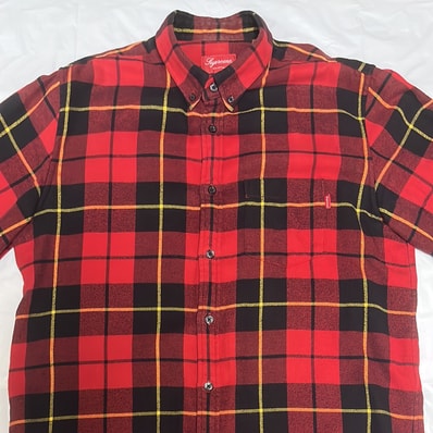Supreme Tartan L/S Flannel Shirt "Red"
