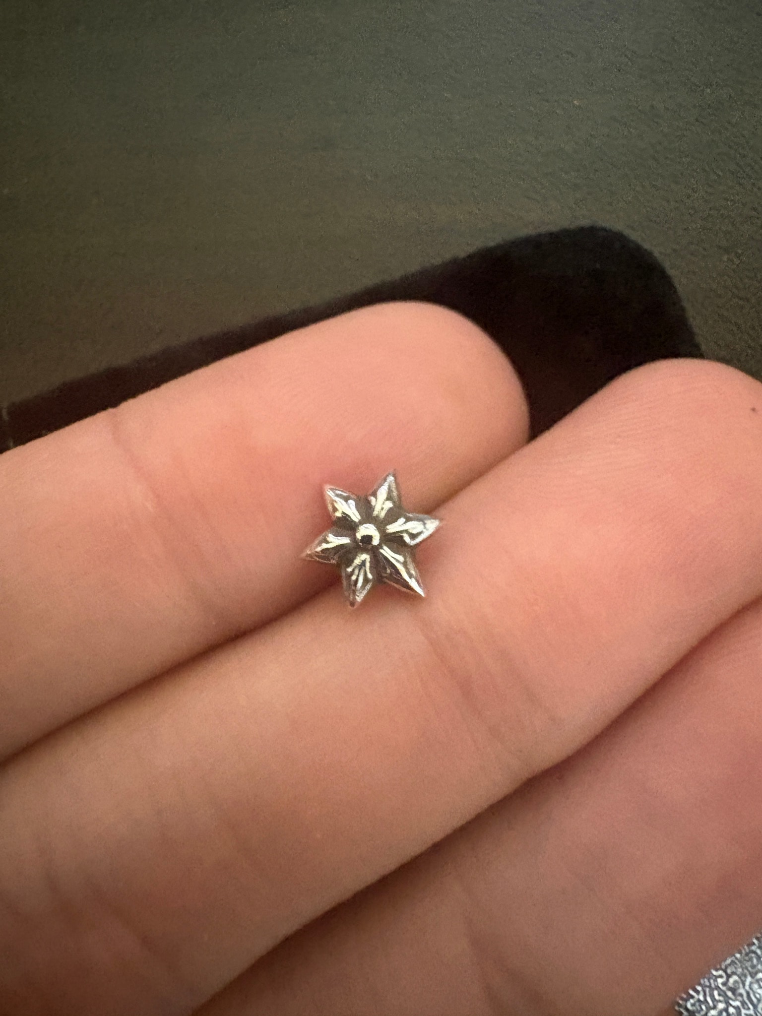 Chrome Hearts Star Stud Earrings "Silver"
