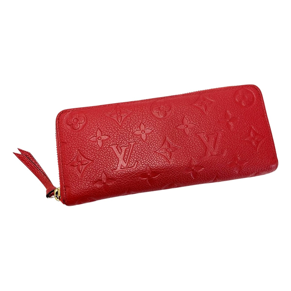 ☆☆LOUIS VUITTON ルイヴィトン モノグラムアンプラント ポルトフォイユ・クレマンス M63698 スカーレット レディース 長財布