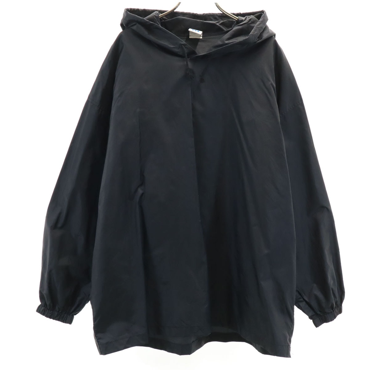 adidas アディダス 80s ヴィンテージ バックプリント ナイロンジャケット O-XO ブラック デサント製