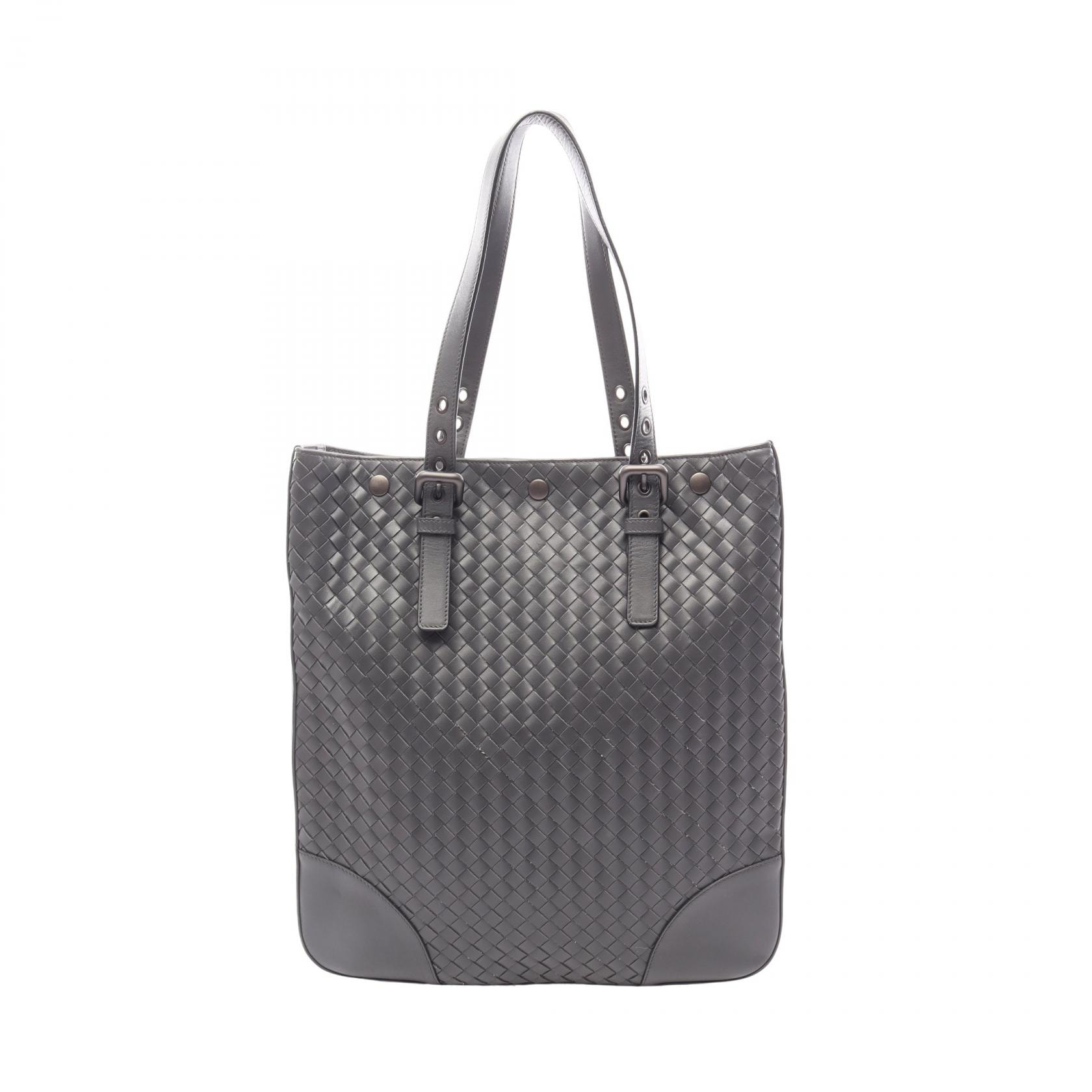 ボッテガヴェネタ BOTTEGA VENETA イントレチャート VN アキャトルバッグ トートバッグ バッグ レザー メンズ グレー系 269779 【中古】
