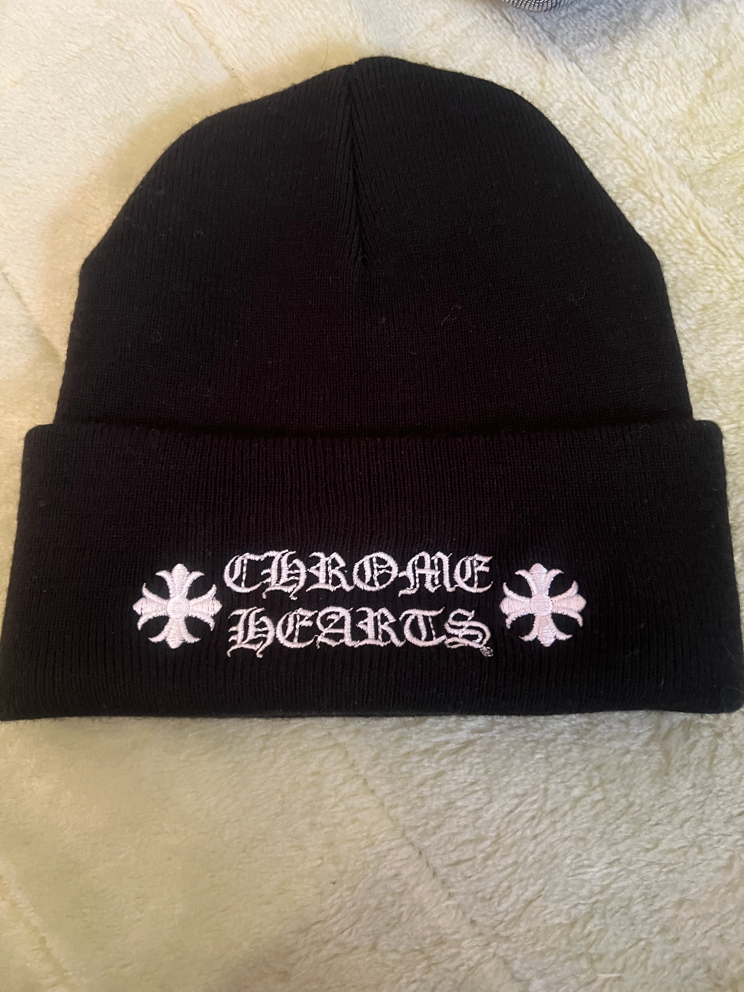 Chrome Hearts Wool Watch Cap Logo Embroidery Beanie "Black"