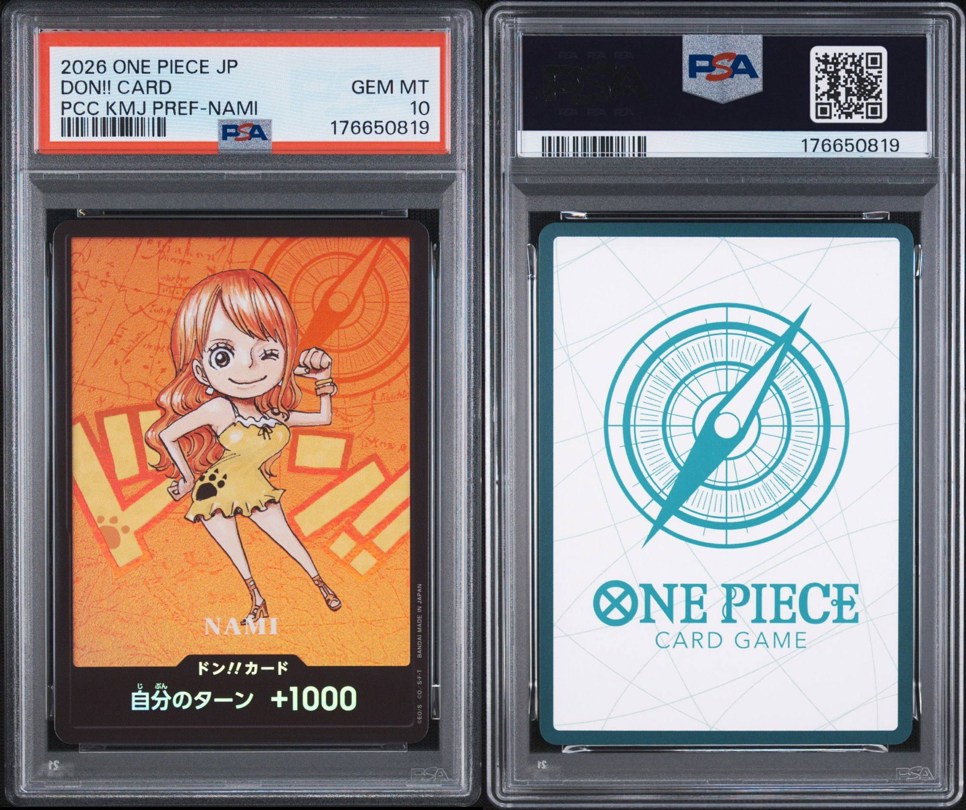 PSA10】ドン!!カード : ナミ (プレミアムカードコレクション「熊本県