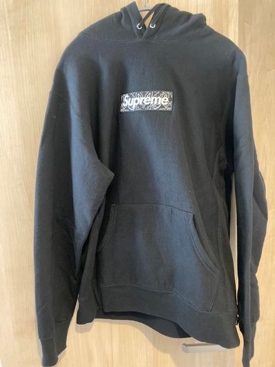 Supreme Bandana Box Logo Hooded Sweatshirt "Black"