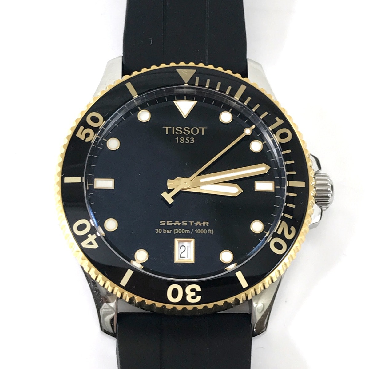 $$ TISSOT ティソ SEASTAR クォーツ腕時計 T120410A